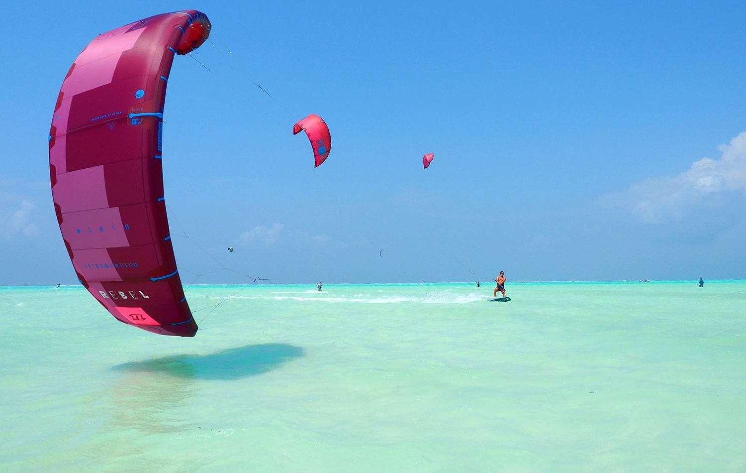 Kitesurfing in Zanzibar