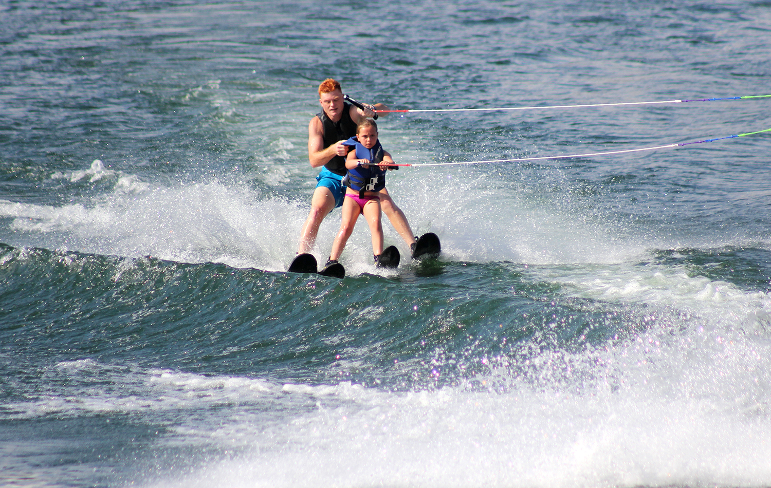 Waterskiing in Zanzibar