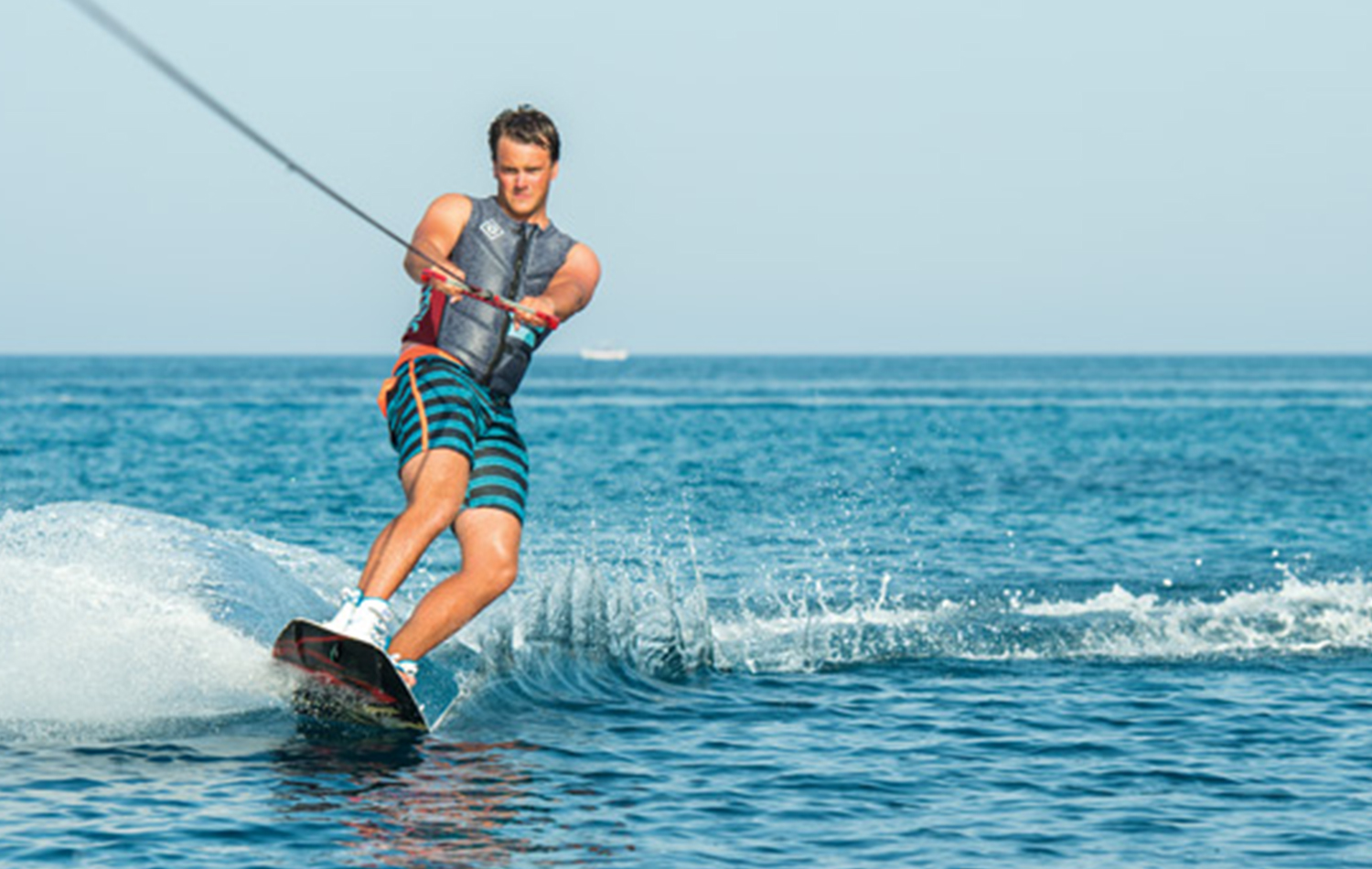 Waterskiing in Zanzibar