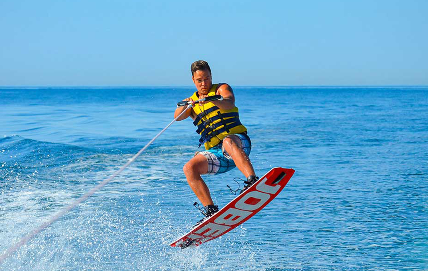 Waterskiing in Zanzibar