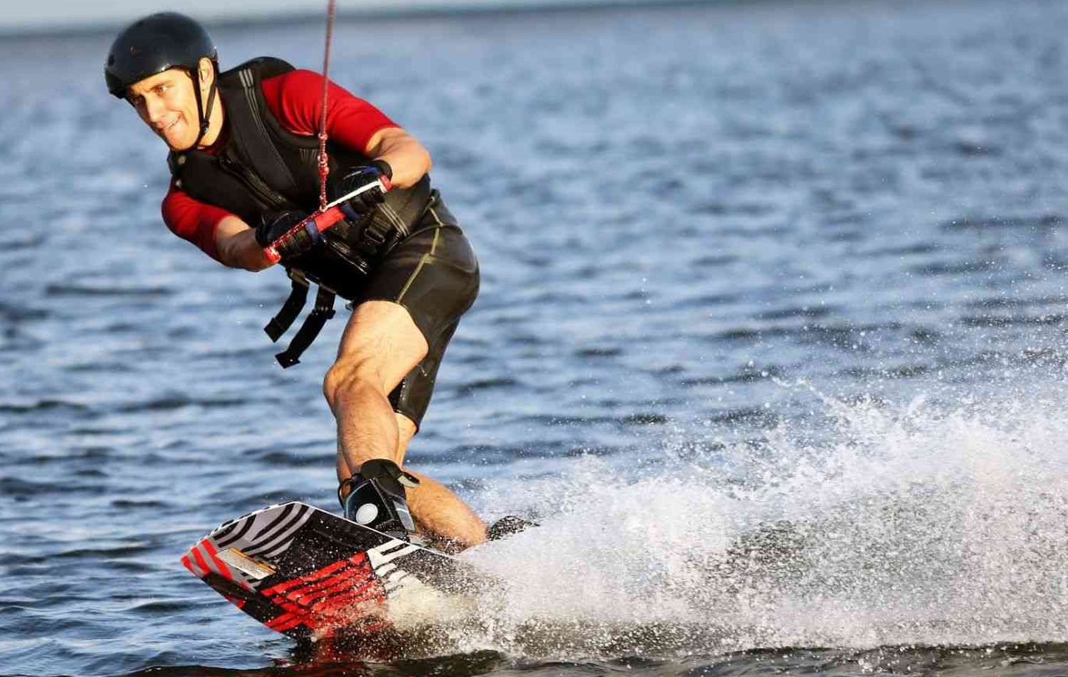 Waterskiing in Zanzibar